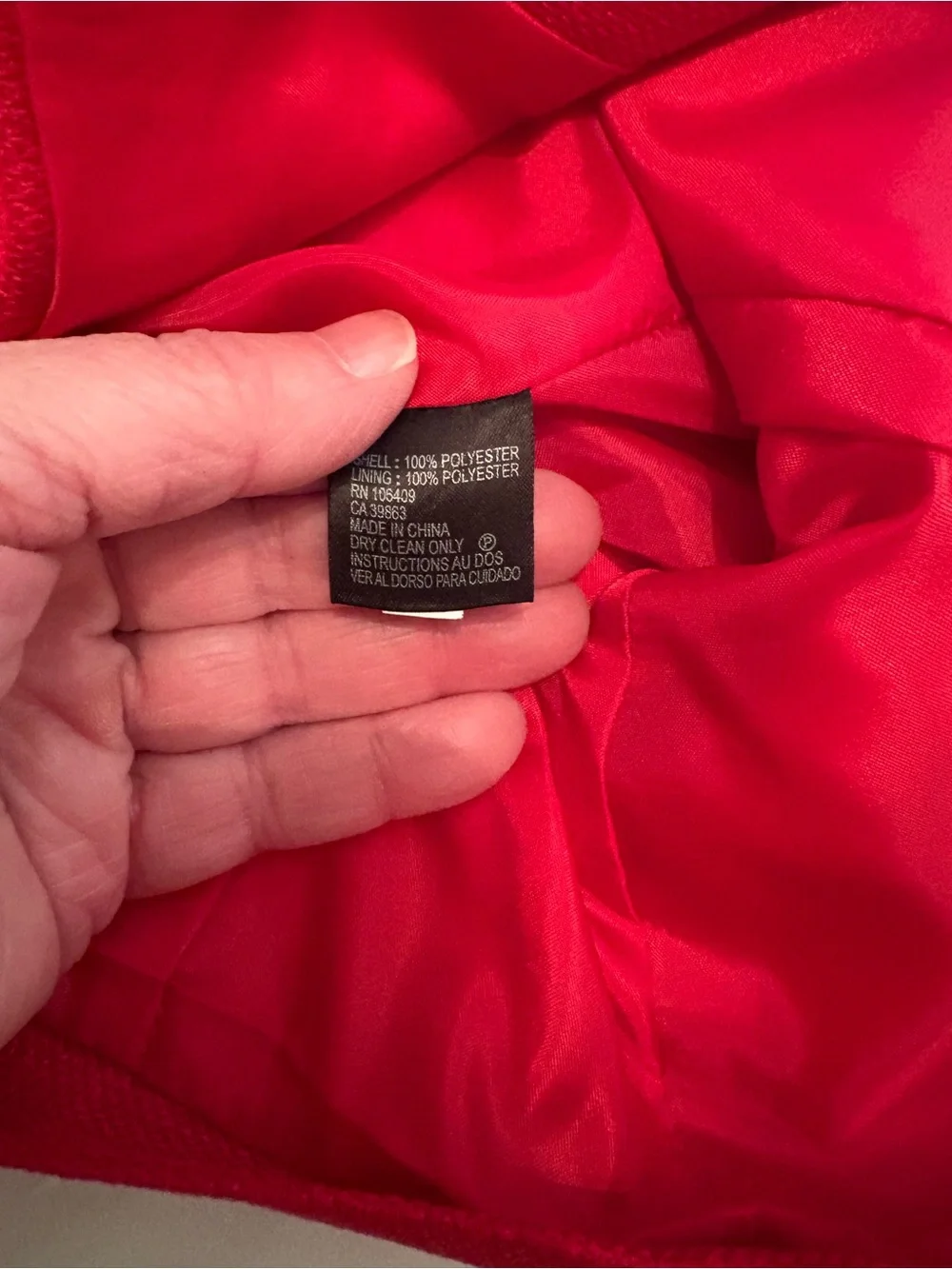 Vibrant red, short-sleeved tailored blazer jacket from Tahari Arthur S. Levine 6